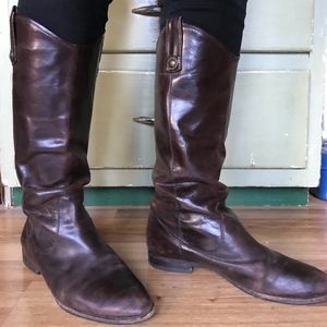 Brown Leather Frye Boots
